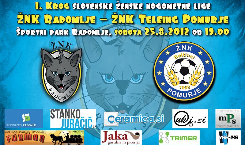 1. krog SŽNL 2012/13 - ŽNK Radomlje - ŽNK Teleing Pomurje